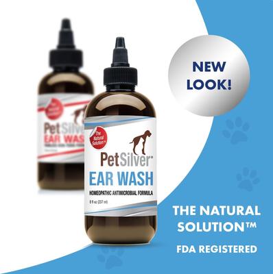 Show full view: PetSilver Antimicrobial Dog & Cat Ear Wash, 8-fl oz bottle slide 2 of 11