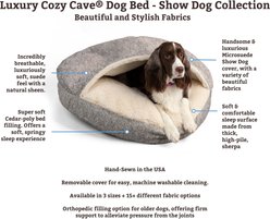 Snoozer Pet Products Microsuede Round Cozy Cave Dog Bed, Sapphire, Small slide 2 of 4