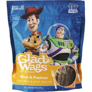 Disney Glad Wags Meat & Potatoes Flavor Grain-Free Dog Treats, 12-oz bag