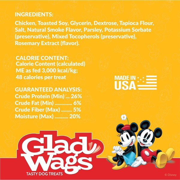 Disney Glad Wags Chicken & Dumplings Flavor Grain-Free Dog Treats, 12-oz bag