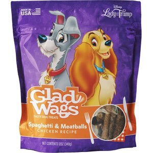 Disney Glad Wags Spaghetti & Meatballs Flavor Grain-Free Dog Treats, 12-oz bag
