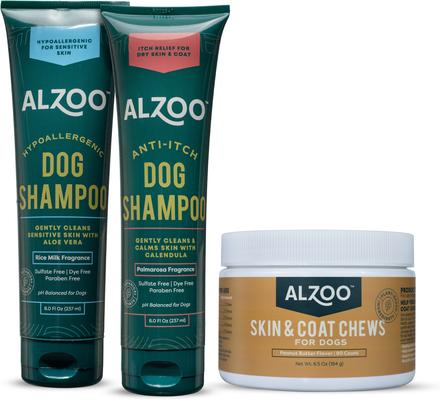 Show full view: ALZOO Skin & Coat Soft Chews Supplement for Dogs, 90 count slide 9 of 10