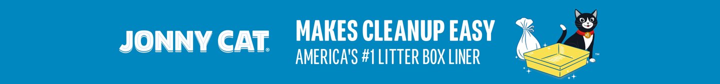 Johnny Cat. Makes Cleanup Easy. America's #1 Litter Box Liner.