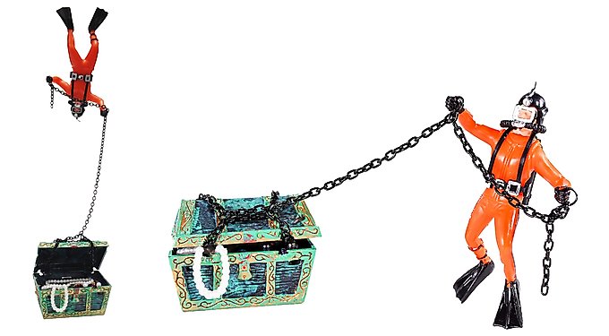 激レア　PENN PLAX ACTION AERATING MONSTER　２点 Amazon.com : Penn-Plax Aerating Action Ornament, Barrel of