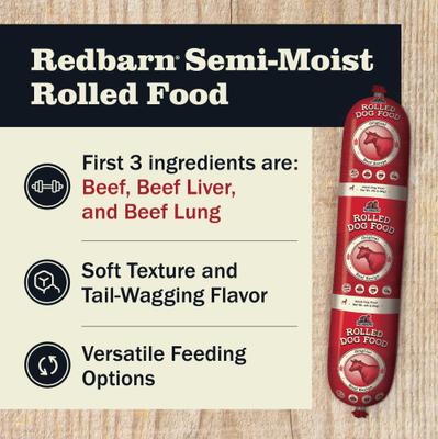 Show full view: Redbarn Naturals Beef Recipe Dog Food Roll, 64-oz roll slide 3 of 13