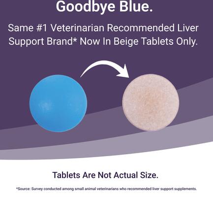 Show full view: Nutramax Denamarin with S-Adenosylmethionine & Silybin Tablets Liver Supplement for Small Dogs & Cats, 30 count slide 10 of 13