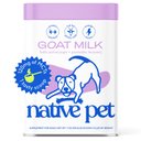 Native Pet Whole Goat Milk Powder Digestive, Recovery & Energy Support for Active Dogs, 14-oz
