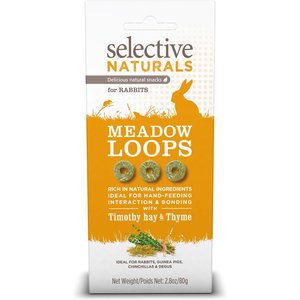 Science Selective Naturals Meadow Loops Rabbit Treats, 2.8-oz bag, case of 4