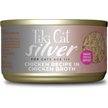 Tiki Cat Silver Chicken, Salmon & Chicken Liver Mousse & Shreds Grain-Free Wet Cat Food, 2.4-oz can, case of 12