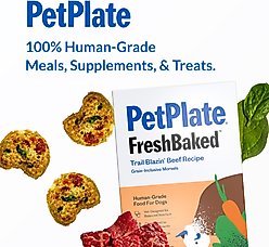 PetPlate FreshBaked Beef Gently Baked & Air-Dried Human-Grade Dog Food, 32-oz box slide 2 of 8