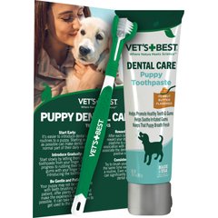 Vet's Best Toothbrush & Toothpaste Dental Kit, 3.5-oz tube, Puppy