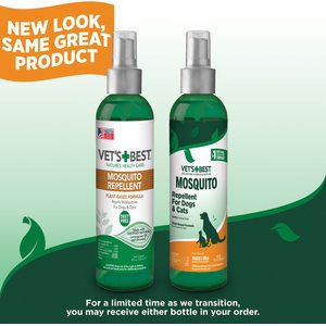 Vet's Best Natural Mosquito Repellent Spray for Dogs & Cats, 8-fl oz bottle