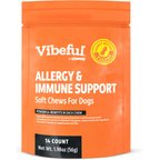 Vibeful Allergy & Immune Support Peanut Butter Flavored Soft Chews Allergy & Immune Supplement for Dogs, 14 count