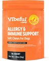 Vibeful Allergy & Immune Support Peanut Butter Flavored Soft Chews Allergy & Immune Supplement for Dogs...