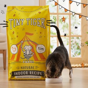 Tiny Tiger Natural Indoor Recipe Chicken Flavor Dry Cat Food, 18 lb bag