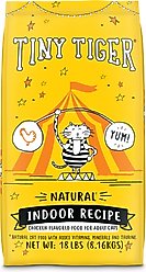 Tiny Tiger Natural Indoor Recipe Chicken Flavor Dry Cat Food, 18 lb bag