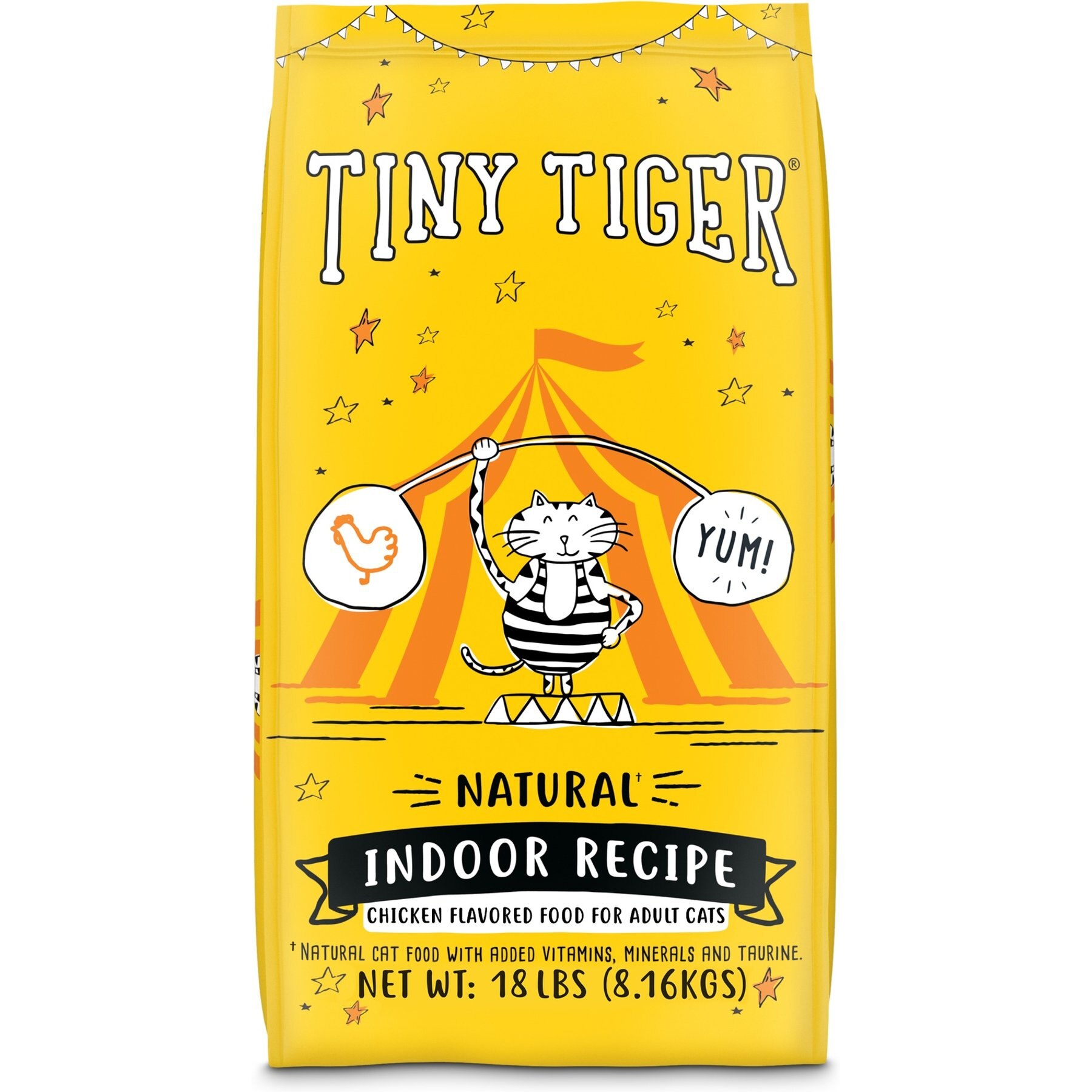 Tiny Tiger Tiny Tiger Natural Indoor Recipe Chicken Flavor Dry Cat Food, 18 lb bag