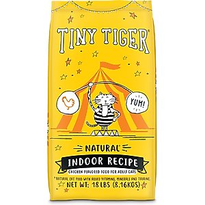 Tiny Tiger Natural Indoor Recipe Chicken Flavor Dry Cat Food, 18 lb bag