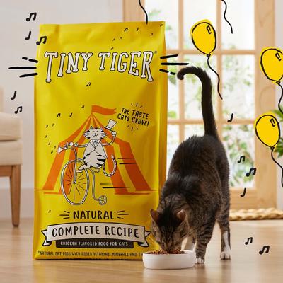 Show full view: Tiny Tiger Natural Complete Recipe Chicken Flavor Dry Cat Food, 18 lb bag slide 8 of 9