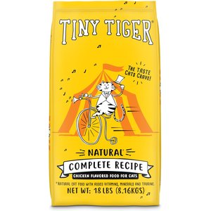 Tiny Tiger Natural Complete Recipe Chicken Flavor Dry Cat Food, 18 lb bag