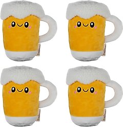 Territory Beer Bundle Squeaky Dog Toy, 4 count