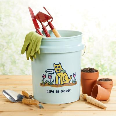 Show full view: LIFE IS GOOD Rocket's Garden Utility Bucket, Sage, 5-gal, 2 count slide 7 of 8