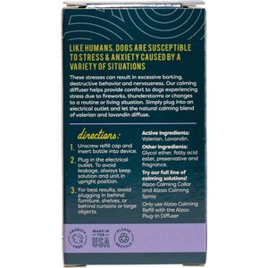 ALZOO Natural Plant Based Refill for Dog Calming Diffuser