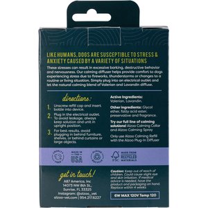 ALZOO Natural Plant Based Plug-In & Refill Kit Dog Calming Diffuser