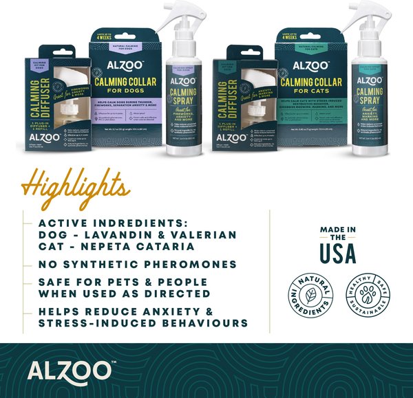 Show full view: ALZOO Natural Plant Based Plug-In & Refill Kit Dog Calming Diffuser slide 6 of 8