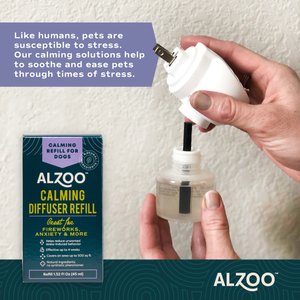 ALZOO Natural Plant Based Refill for Dog Calming Diffuser