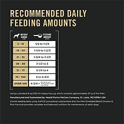 Purina Pro Plan Complete Essentials Adult Shredded Blend Chicken & Rice High Protein Formula with Probiotics Dry Dog Food, 5-lb bag slide 2 of 9