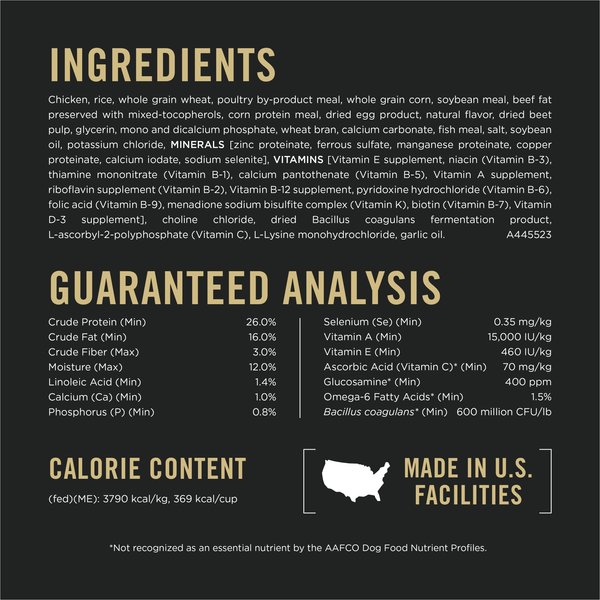 Purina Pro Plan High Protein Shredded Blend Chicken & Rice Formula with Probiotics Dry Dog Food