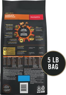 Show full view: Purina Pro Plan Complete Essentials Adult Shredded Blend Beef & Rice High Protein Formula with Probiotics Dry Dog Food, 5-lb bag slide 3 of 13