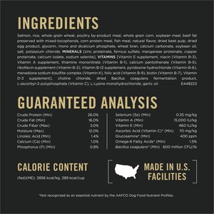 Purina Pro Plan Complete Essentials Adult Shredded Blend Salmon & Rice High Protein Formula with Probiotics Dry Dog Food, 33-lb bag
