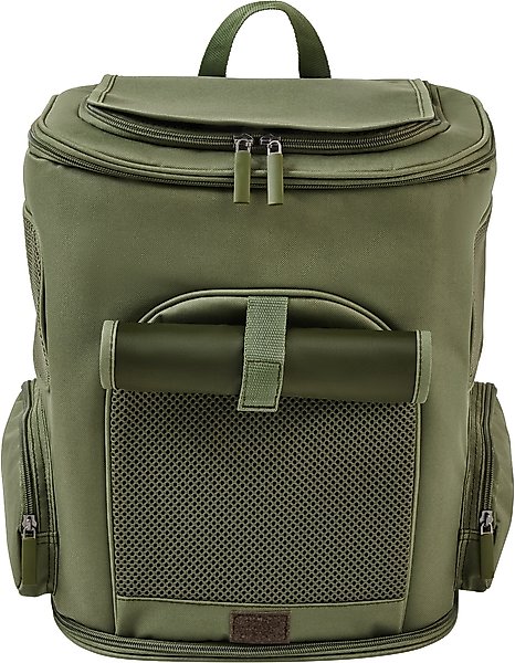 Show full view: Frisco Expandable Dog & Cat Backpack Carrier, Green slide 5 of 8