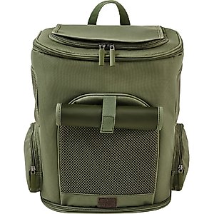 Frisco Expandable Dog & Cat Backpack Carrier, Green