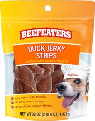 Beefeaters Duck Jerky Strips Dog Treats, 38-oz bag