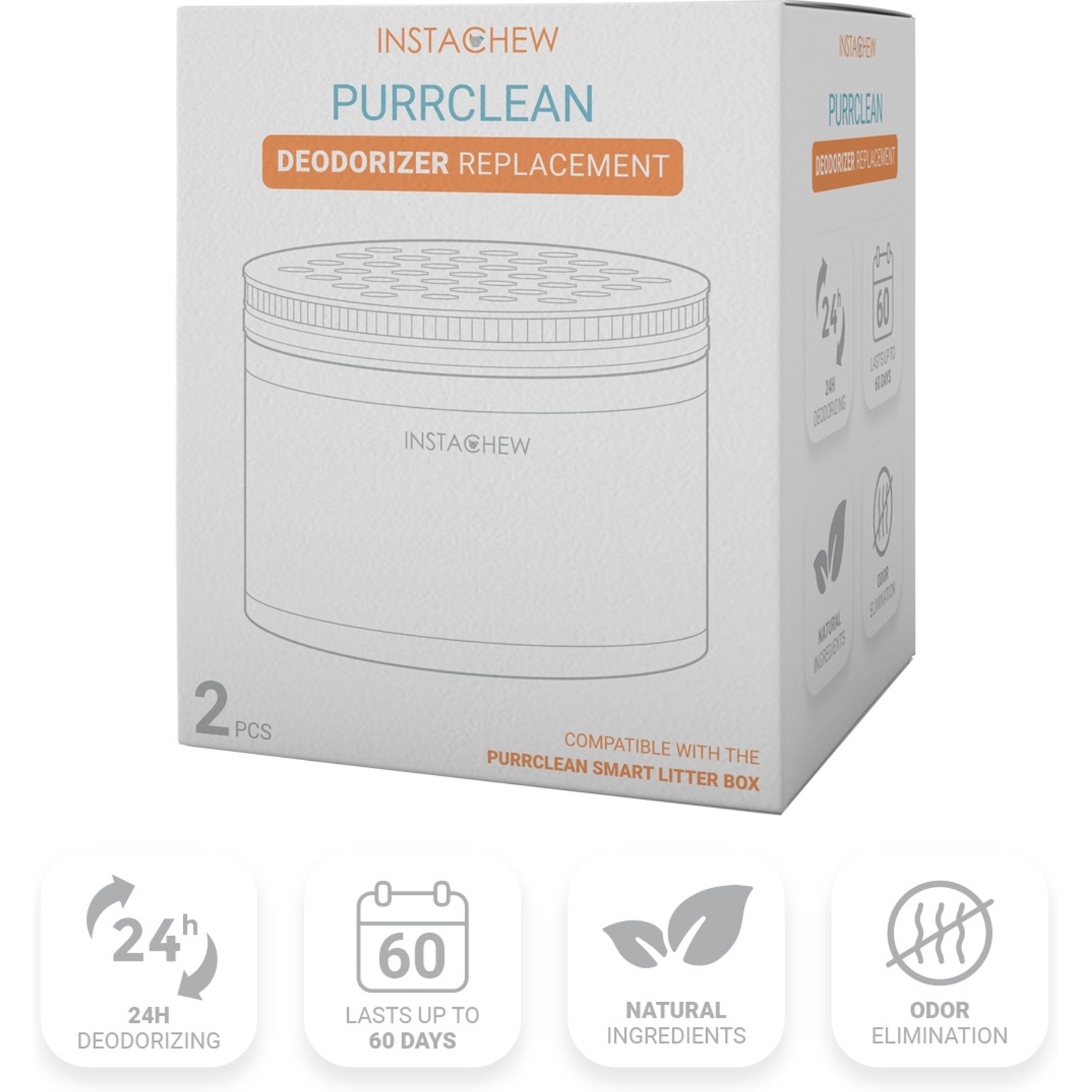 INSTACHEW INSTACHEW Purrclean Smart Cat Litter Box Deodorizer Refill