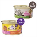 Wellness Complete Health Kitten Formula Grain-Free Canned Food + CORE Natural Grain-Free Turkey & Chicken Liver Pate Canned Kitten Food