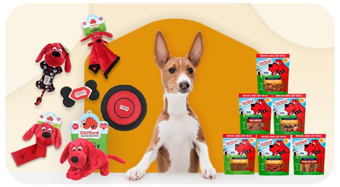 Clifford The Big Red Snuggle Buddy 14-in Plush Dog Toy, Red