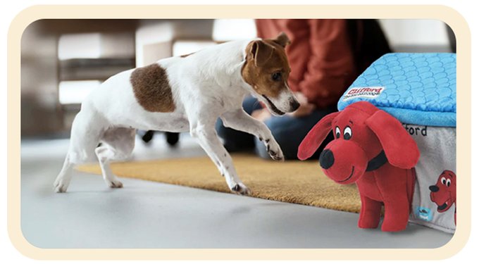 Clifford The Big Red Snuggle Buddy 14-in Plush Dog Toy, Red