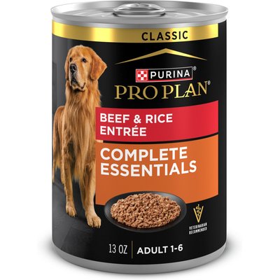 Purina Pro Plan Purina Pro Plan Complete Essentials Beef & Rice Entree Wet Dog Food, 13-oz can, case of 4