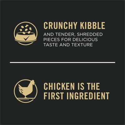 Show full view: Purina Pro Plan Adult Large Breed Shredded Blend Chicken & Rice Formula Dry Dog Food, 34-lb bag slide 6 of 12