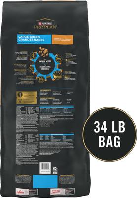 Show full view: Purina Pro Plan Adult Large Breed Shredded Blend Chicken & Rice Formula Dry Dog Food, 34-lb bag slide 3 of 12