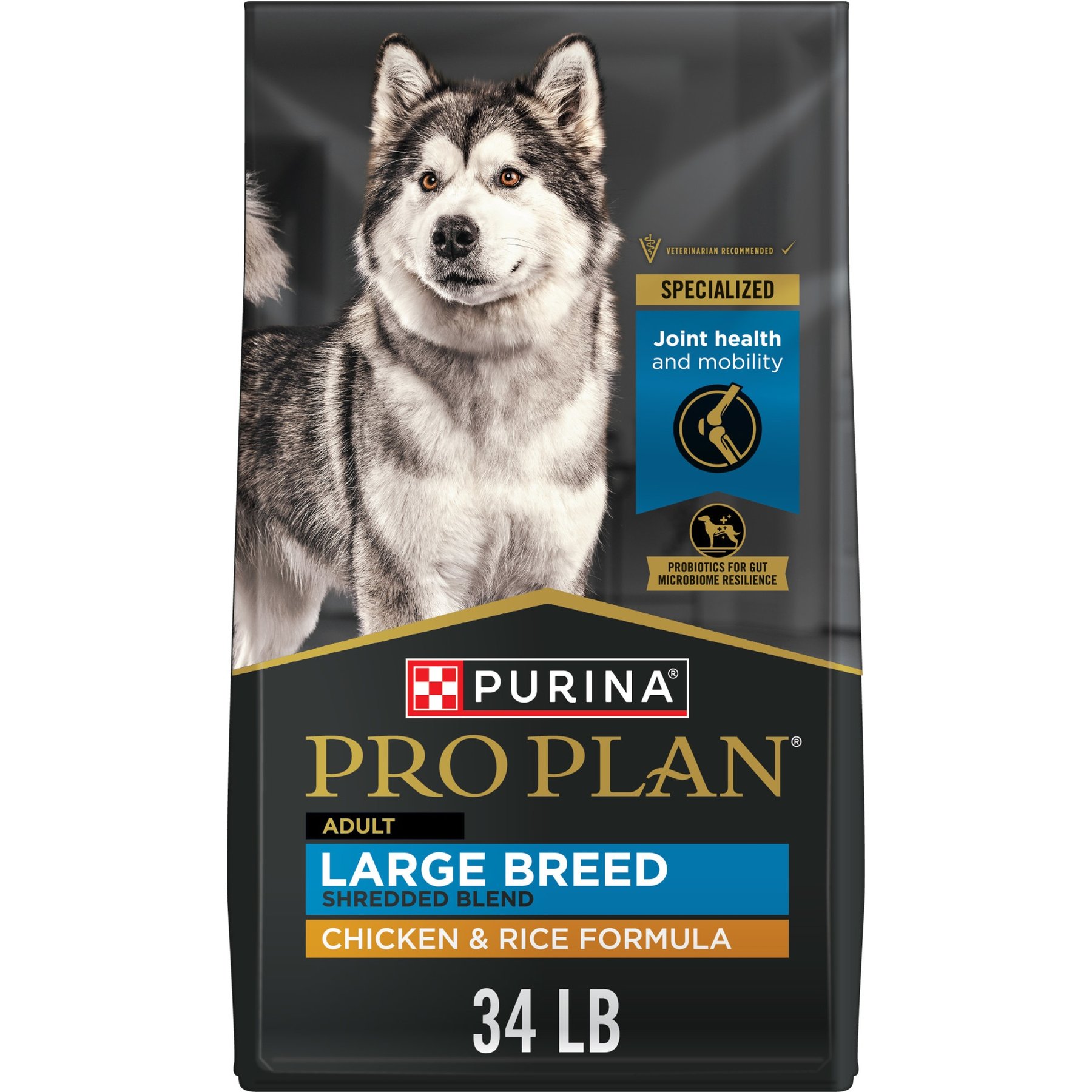 Purina Pro Plan Savor Adult Shredded Blend Large Breed Dog Food, 34-lb