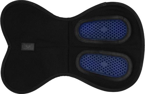 Show full view: TuffRider GelX Airflow Shaped Rear Riser Horse Pad, Black, Medium slide 3 of 4
