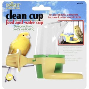 JW Pet InSight Clean Cup Bird Feed & Water Cup, Small