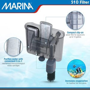 Marina Aquarium Power Filter, 10-gal