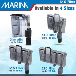 Marina Aquarium Power Filter, 10-gal