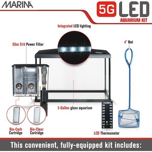 Marina iGlo 5G Aquarium Kit, 5-gal